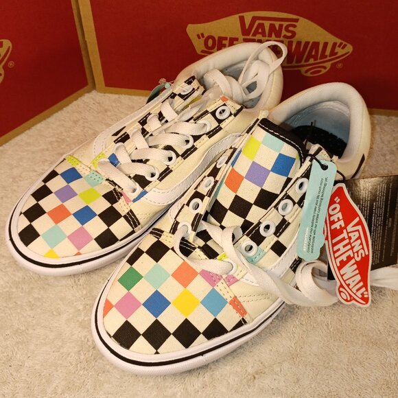VANS Men's 4/Women's 5.5 ComfyCush Old Skool x MoMA Checkerboard VN0A3WMA1PJ - Picture 3 of 12